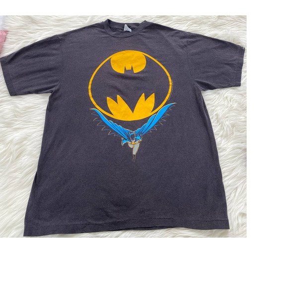 VTG Hanes Batman DC COMICS 1988 T Shirt Single Stitch 50/50 Sz XL Fifty Fifty